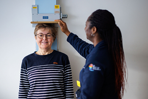 A Children of the 90s participant having their height measured by a nurse