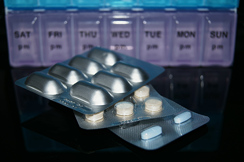 An image of the anti-seizure drug Lamotrigine with other medication